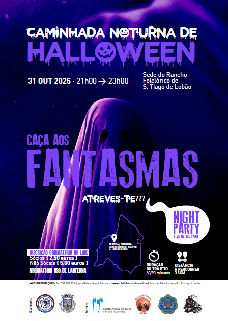 Caminhada noturna de Halloween