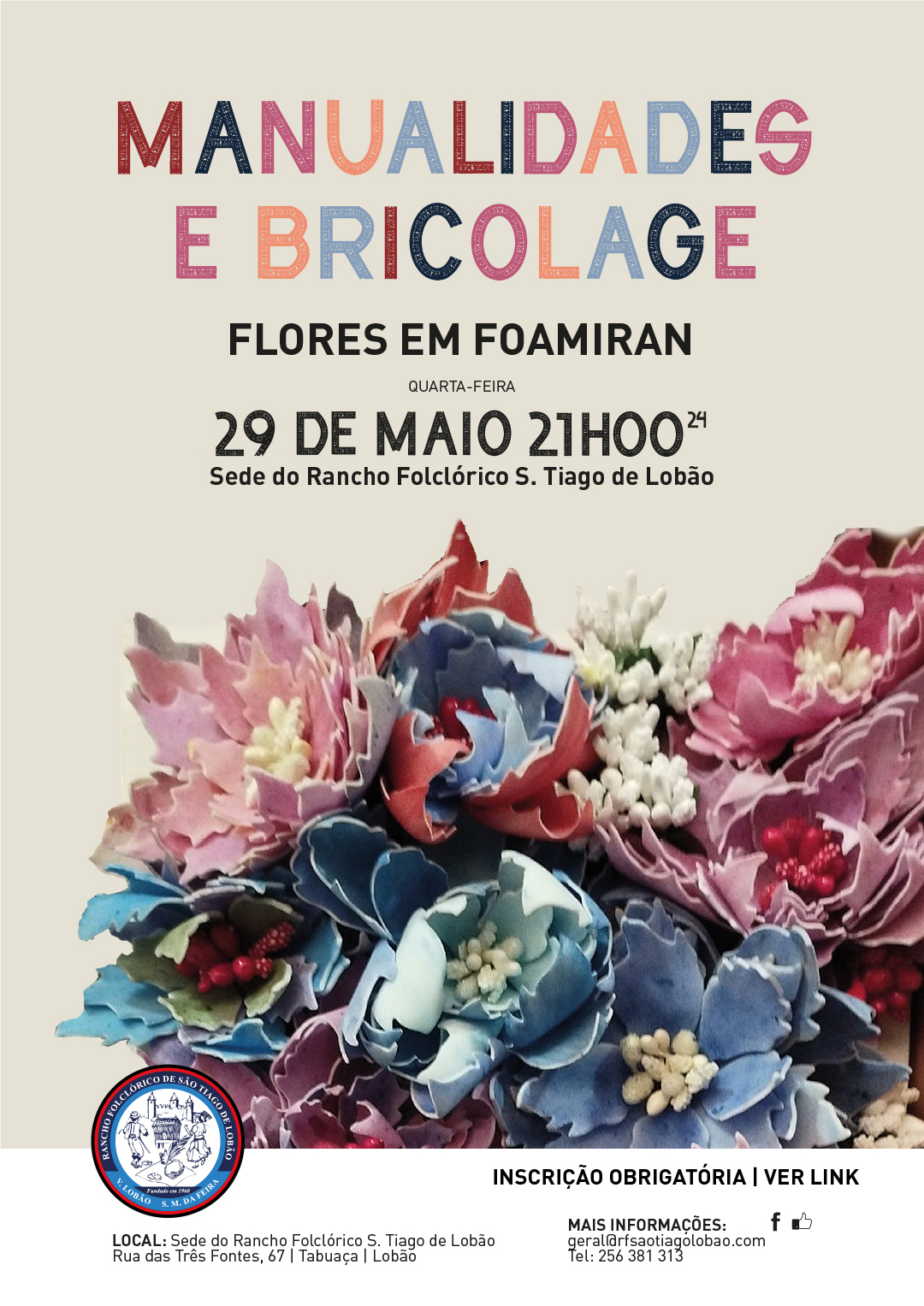 Manualidade e Bricolages - Flores de Foamiran