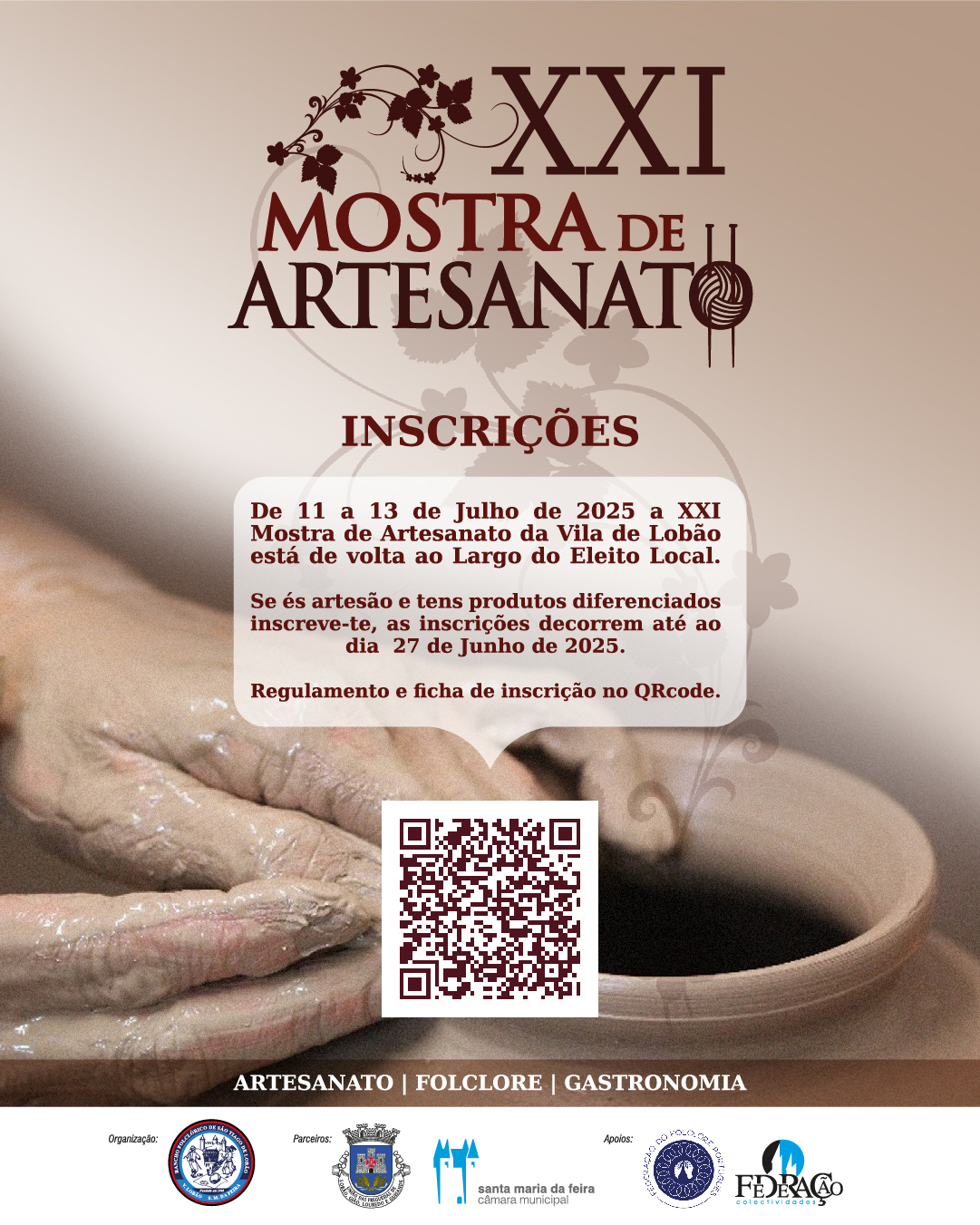 XXI Mostra de Artesanato da Vila de Lobão - Inscrição - Artesanato